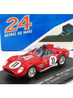   Ixo-Models - Ferrari 250Tr Testarossa 3.0L V12 Spider Team Scuderia Ferrari Spa N 11 Winner 24H Le Mans 1960 P.Frere - O.Gendebien Red