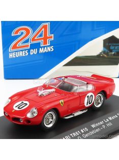   Ixo-Models - Ferrari Tri/61 3.0L V12 Team Sefac N 10 Winner 24H Le Mans 1961 O.Gendebien - P.Hill Red