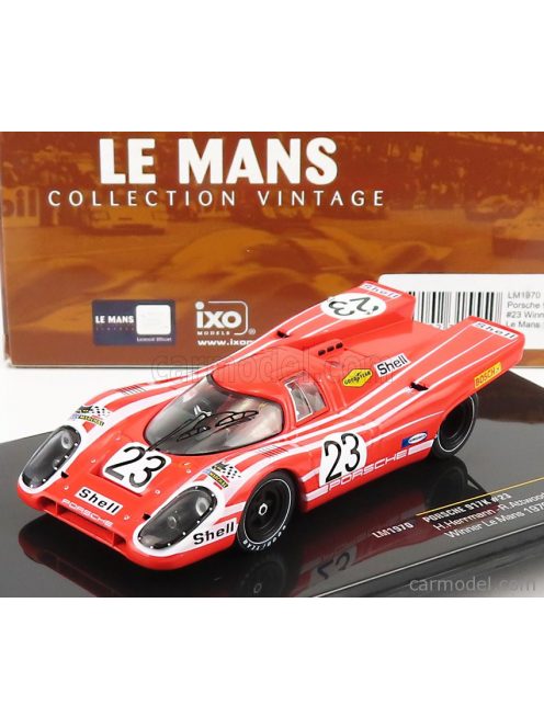 Ixo-Models - Porsche 917K Team Salzburg N 23 Winner 24H Le Mans 1970 H.Herrmann - R.Attwood Red White