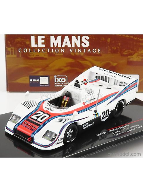 Ixo-Models - Porsche 936 2.1L Turbo Team Martini Racing Porsche System N 20 Winner 24H Le Mans 1976 J. Ickx - G.Van Lennep White Red