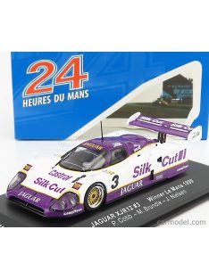   Ixo-Models - Jaguar Xjr12 7.0L V12 Team Silk Cut Jaguar T.W.Racing N 3 Winner 24H Le Mans 1990 J.Nielsen - P.Cobb - E.Salazar White Violet