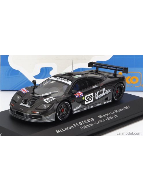 Ixo-Models - Mclaren F-1 Gtr Ueno Clinic N 59 Winner 24H Le Mans 1995 (Night Version) Y.Dalmas - M.Sekiya - J-J.Lehto Black Met Grey