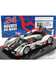   Ixo-Models - Audi R18 Tdi Team Audi Sport Joest N 2 Winner 24H Le Mans 2011 M.Fassler - A.Lotterer - B.Treluyer Matt Black Silver Red