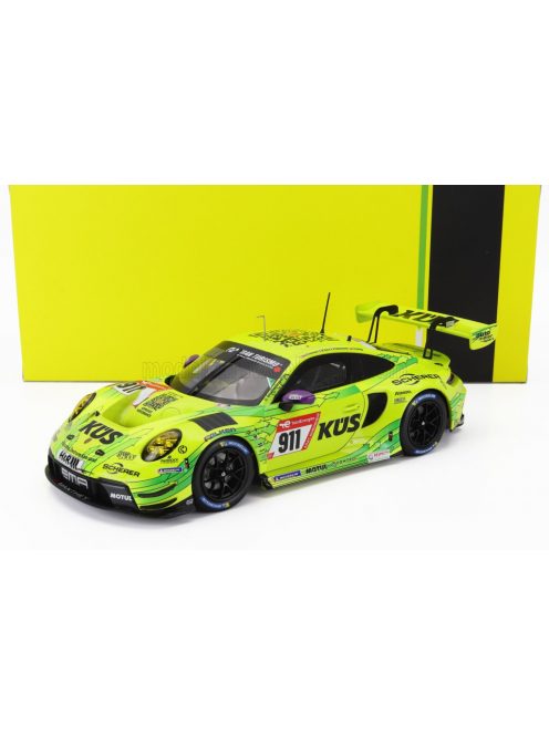 Ixo-Models - PORSCHE 911 992 GT3 R TEAM MANTHEY EMA N 911 24h NURBURGRING 2023 THOMAS PREINING - KEVIN ESTRE - FREDERIC MAKOWIECKI - MICHAEL CHRISTENSEN YELLOW GREEN