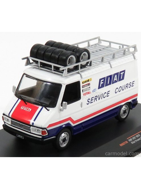 Ixo-Models - Fiat 242 Van Fiat Assistance Rally Montecarlo 1979 White Blue Red