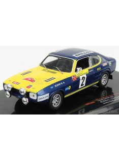   Ixo-Models - Ford England Capri 2600 Rs N 2 Rally Baltic 1972 W.Rohrl - J.Berger Blue Yellow