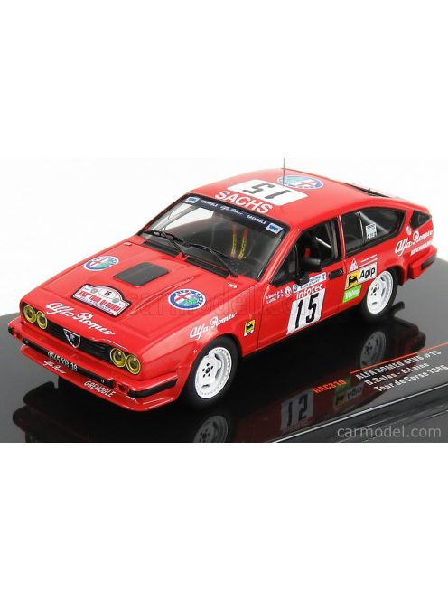 Ixo-Models - Alfa Romeo Alfetta Gtv6 N 15 Rally Tour De Corse 1986 B.Balas - E.Laine Red