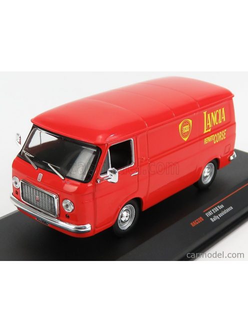 Ixo-Models - Fiat 238 Furgone Van 1S Rally Assistance Lancia Reparto Corse 1971 Red