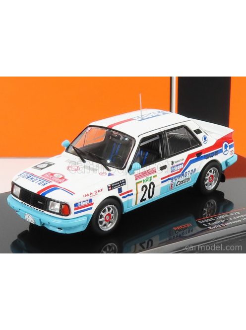 Ixo-Models - Skoda 130L N 20 Rally Sanremo 1986 S.Kvaizar - J.Janecek White Light Blue