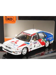   Ixo-Models - Mitsubishi Galant Vr-4 N 4 Rally Rac Lombard 1990 A.Vatanen - B.Berglund White Red Blue