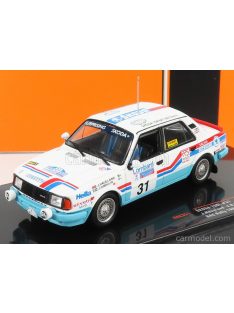   Ixo-Models - Skoda 130L N 31 Rally Rac Lombard 1987 J.Haugland - J.O.Bohlin White Light Blue