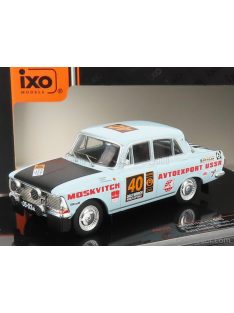   Ixo-Models - Moskvitch 412 N 40 Rally London - Mexico 1970 S.Tenishev - V.Kislykh - V.Chirotchenkov Light Blue Black