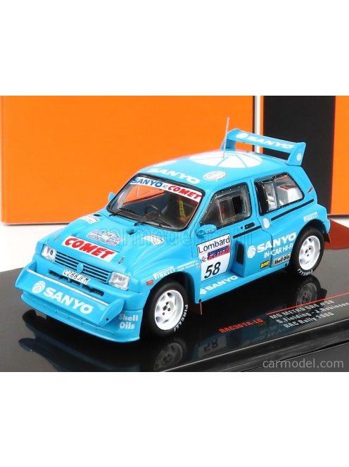 Ixo-Models - Mg Metro 6R4 N 58 Rally Rac Lombard 1986 G.Fielding - J.Robinson Light Blue