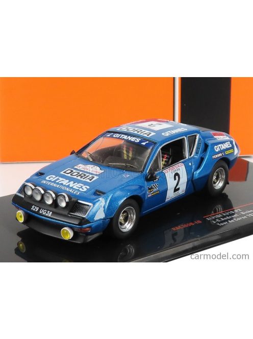 Ixo-Models - Renault Alpine A310 Team Gitanes (Night Version) N 2 Rally Tour De Corse 1976 J.C.Andruet - Michele Petit "Biche" Blue