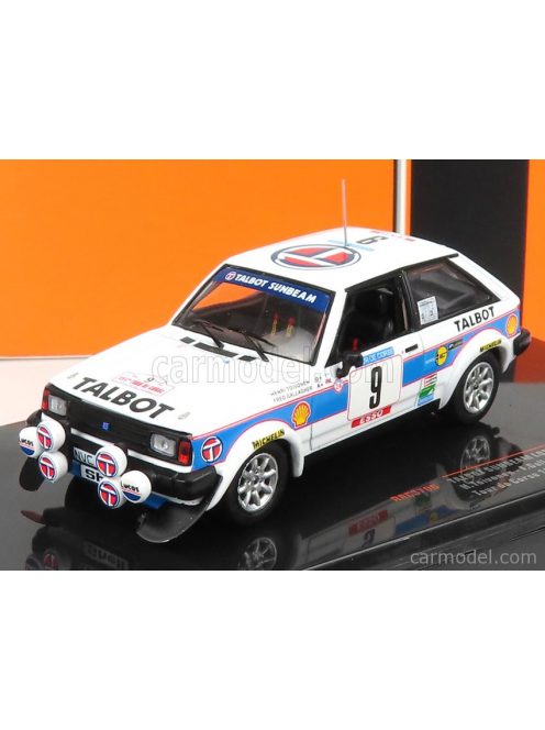 Ixo-Models - Talbot Sunbeam Lotus (Night Version) N 9 Rally Tour De Corse 1981 H.Toivonen - F.Gallagher White