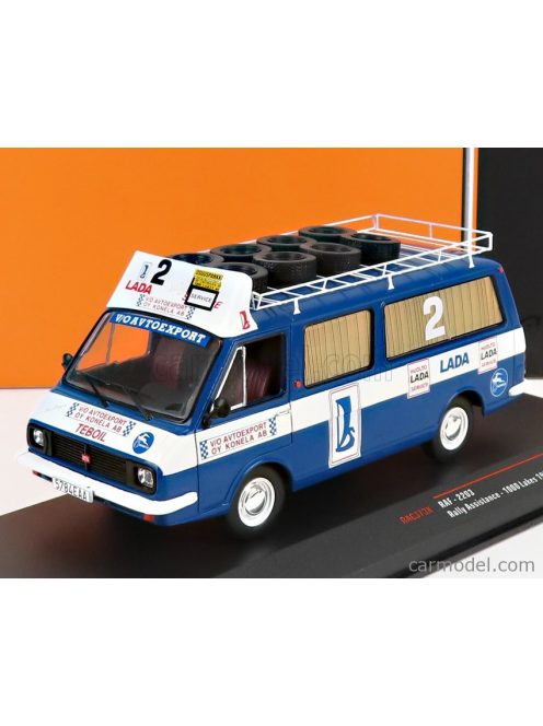 Ixo-Models - Raf 2203 Minibus Team Rally Lada Service Assistance 1984 Blue White