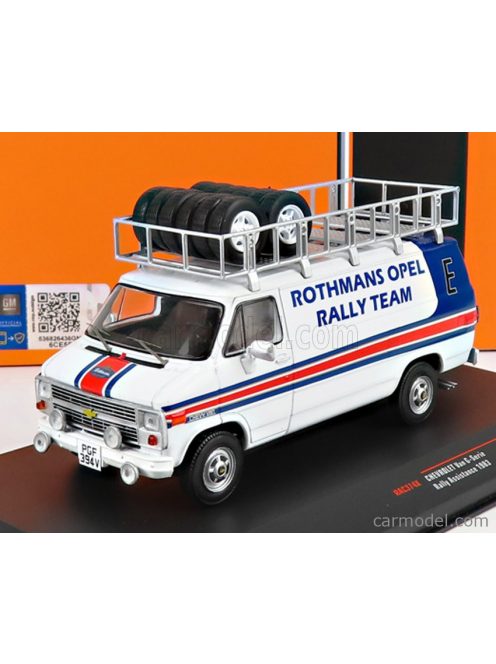 Ixo-Models - Chevrolet G-Series Van Team Rally Rothmans Opel 1983 White Blue Red