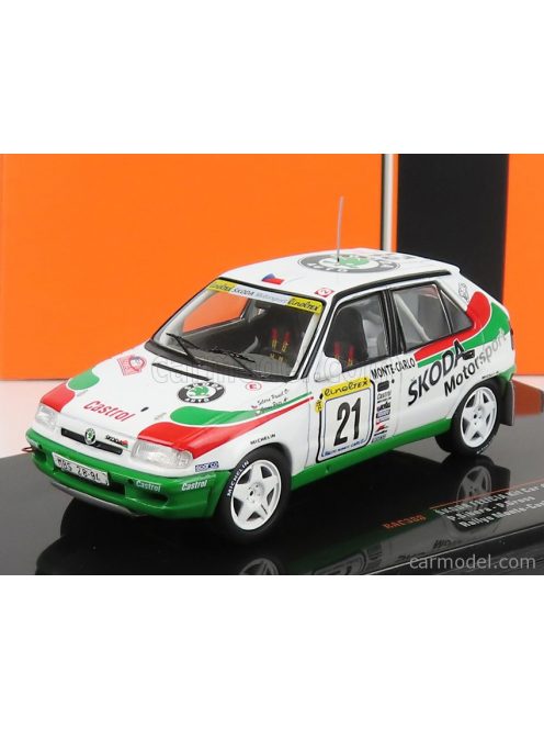 Ixo-Models - Skoda Felicia Team Skoda Motorsport N 21 Rally Montecarlo 1997 P.Sibera - P.Gross White Green Red