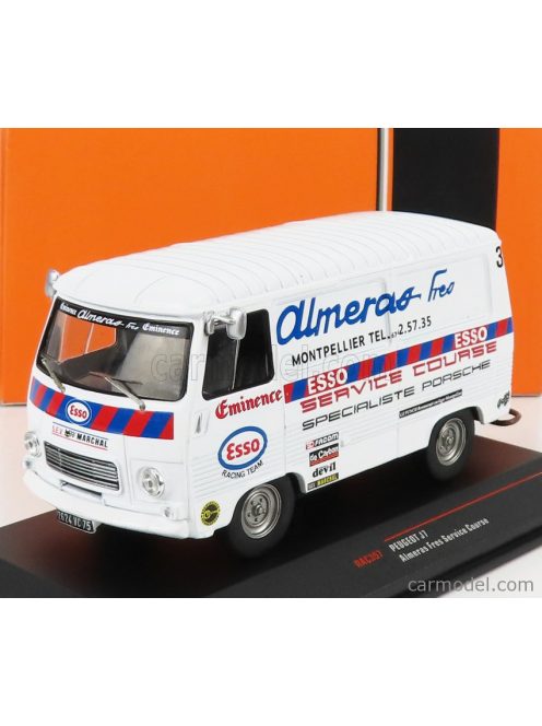 Ixo-Models - Peugeot J7 Van Esso Almeras Fres Service Course 1969 White