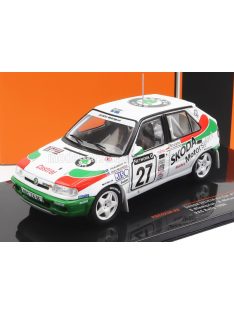   Ixo-Models - SKODA FELICIA TEAM SKODA MOTORSPORT N 27 3rd RALLY RAC LOMBARD 1996 S.BLOMQVIST - B.MELANDER WHITE RED