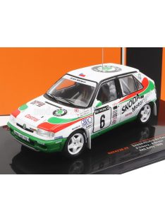   Ixo-Models - SKODA FELICIA TEAM SKODA MOTORSPORT N 6 RALLY RAC LOMBARD 1996 P.SIBERA - P.GROSS WHITE RED