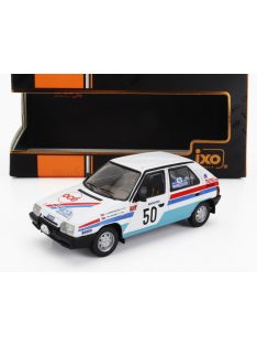   Ixo-Models - SKODA FAVORIT 136L N 50 RALLY BOHEMIA 1983 VLADIMIR BERGER - OTTO JAKUBEC WHITE LIGHT BLUE