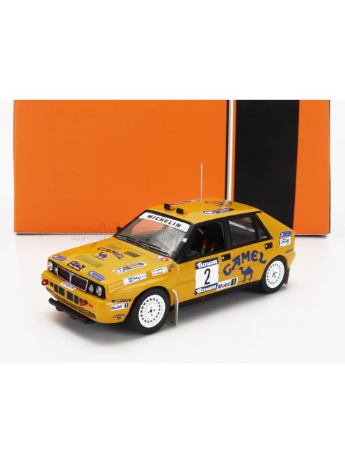 Ixo-Models - LANCIA DELTA INTEGRALE 16V TEAM CAMEL N 2 3rd RALLY BARUM 1990 ATTILA FERJANCZ - JANOS TANDARI YELLOW BLUE