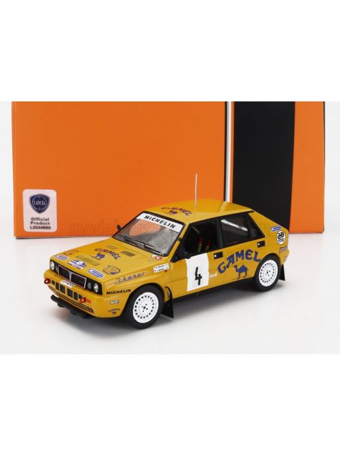 Ixo-Models - LANCIA DELTA INTEGRALE 16V TEAM CAMEL N 4 RALLY BOHEMIA 1989 ATTILA FERJANCZ - JANOS TANDARI YELLOW BLUE