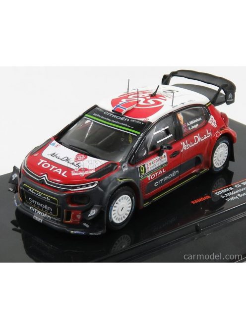 Ixo-Models - Citroen C3 Wrc Abu Dhabi N 9 Rally Sardegna 2017 A.Mikkelsen - A.Synnevaag Red White Grey