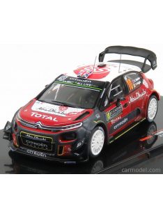   Ixo-Models - Citroen C3 Wrc Abu Dhabi N 10 Rally Montecarlo 2018 K.Meeke - P.Nagle Red White Grey