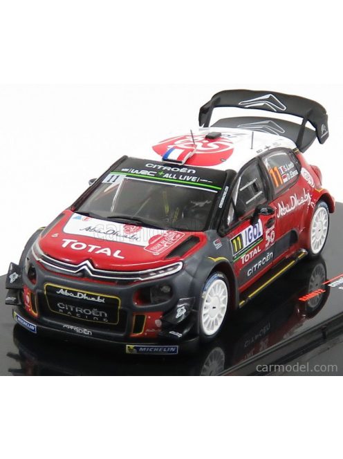 Ixo-Models - Citroen C3 Wrc Abu Dhabi N 11 Rally Tour De Corse 2018 S.Loeb - D.Elena Red White Grey