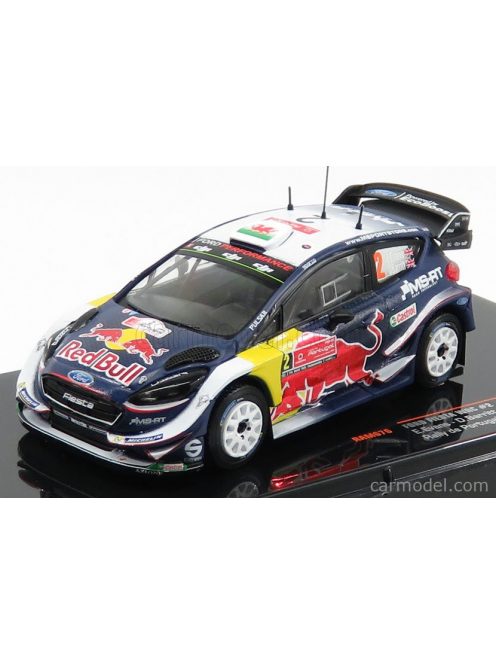 Ixo-Models - Ford England Fiesta Wrc Red Bull N 2 Rally De Portugal 2018 E.Evans - D.Barritt Blue Red Yellow