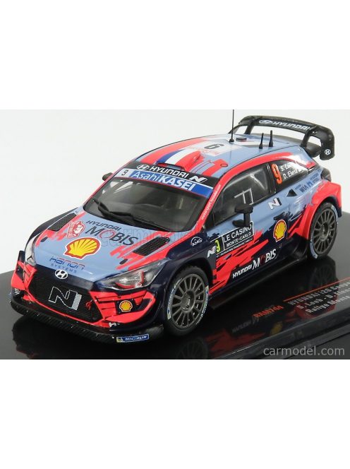 Ixo-Models - Hyundai I20 Wrc Coupe Team Shell Mobis N 9 6Th Rally Montecarlo 2020 S.Loeb - D.Elena 2 Tone Blue Red