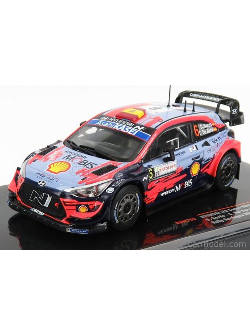 Ixo-Models - Hyundai I20 Coupe Wrc N 6 Rally Sardegna 2020 D.Sordo - C.Del Barrio Light Blue Red Black