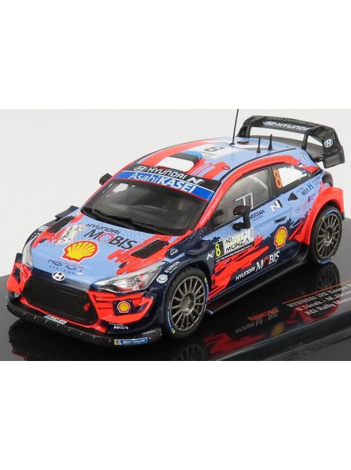 Ixo-Models - HYUNDAI i20 WRC COUPE TEAM SHELL MOBIS N 8 RALLY MONZA 2020 O.TANAK - M.JARVEOJA LIGHT BLUE RED BLACK