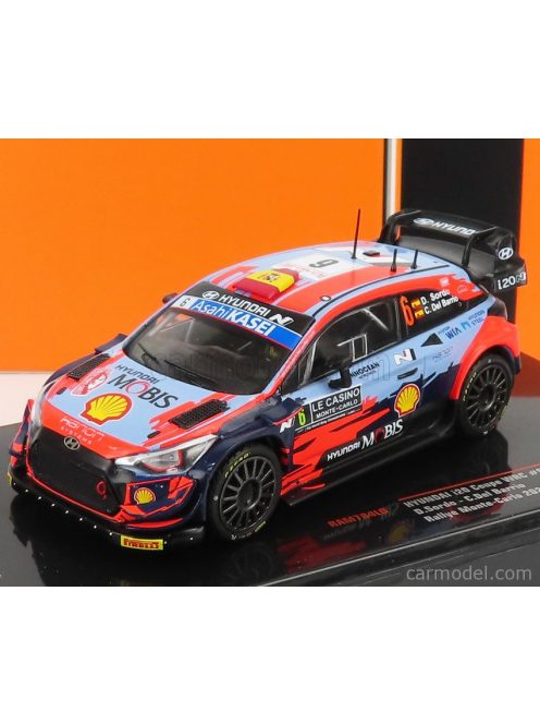 Ixo-Models - Hyundai I20 Wrc Coupe Mobis N 6 Rally Montecarlo 2021 D.Sordo - C.Del Barrio 2 Tone Blue Red