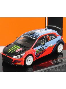   Ixo-Models - Hyundai I20 Wrc Coupe Monster N 23 Rally Montecarlo 2021 O.Solberg - A.Johnston 2 Tone Blue Red Black