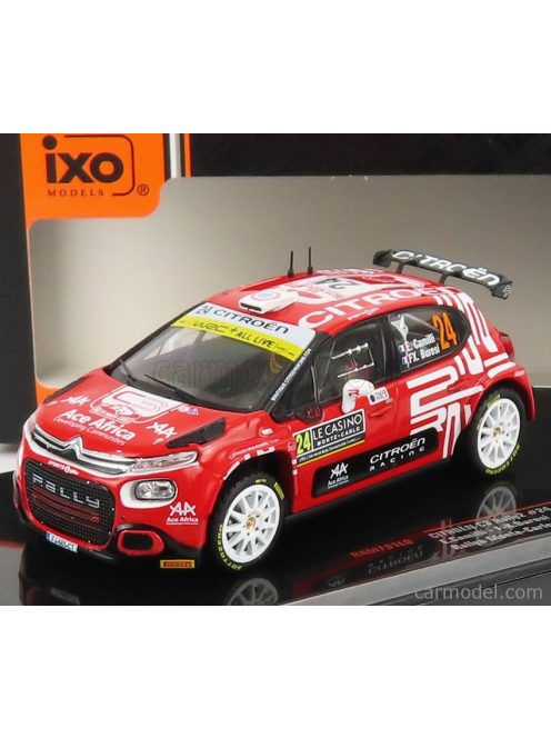 Ixo-Models - Citroen C3 Rally2 N 24 Rally Montecarlo 2021 E.Camilli - F.X.Buresi Red