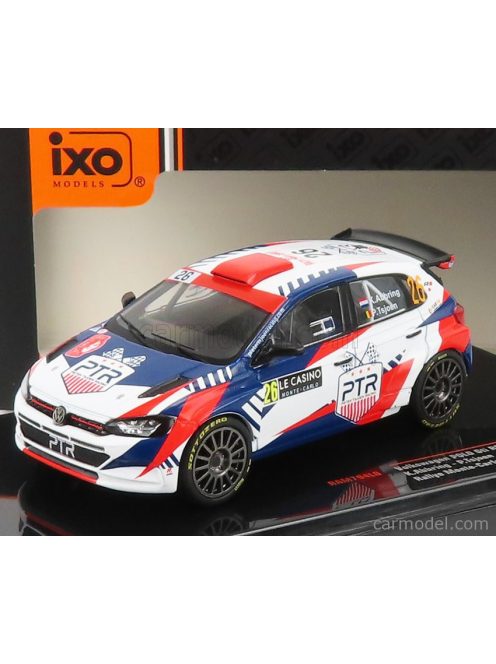 Ixo-Models - Volkswagen Polo Gti R5 N 26 Rally Montecarlo 2021 K.Abbring - P.Tsjoen White Red Blue