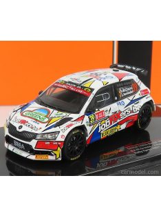   Ixo-Models - Skoda Fabia Rally2 Evo N 39 Rally Ypres 2021 P.J.Cracco - J.Vermeulen White Red Blue