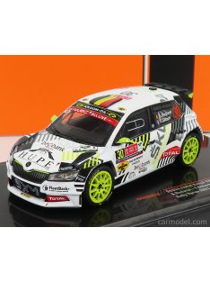   Ixo-Models - Skoda Fabia Rally2 Evo N 30 Rally Ypres 2021 S.Bedoret - F.Gilbert White Black Yellow