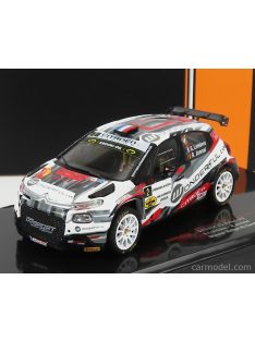   Ixo-Models - Citroen C3 Rally2 N 2 Winner Rally Condroz 2021 S.Lefebvre - R.Jamoul White Red Grey