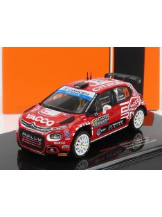   Ixo-Models - CITROEN C3 RALLY2 N 23 RALLY MONTECARLO 2022 Y.ROSSEL - B.BOULLOUD RED WHITE