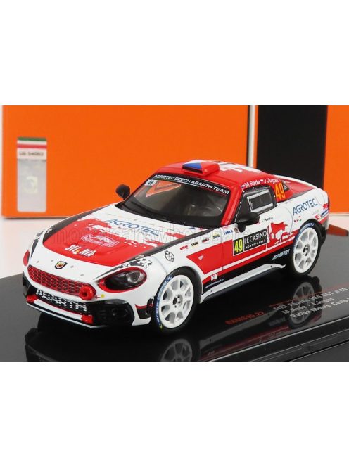 Ixo-Models - FIAT 124 ABARTH RGT N 49 RALLY MONTECARLO 2022 M.RADA - J.JUGAS WHITE RED