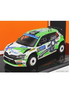   Ixomodels - Skoda Fabia Rally2 Evo N 20 Rally Finland 2022 E.Lindholm - R.Hamalainen Green White Grey