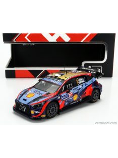   Ixomodels - Hyundai I20 Coupe Wrc Mobis N 8 Winner Rally Finland 2022 T.Tanak - M.Jarveoja 2 Tone Blue Red