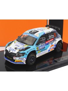   Ixo-Models - SKODA FABIA RALLY2 EVO N 23 RALLY FINLAND 2022 T.ASUNMAA - V.MANNISENMAKI LIGHT BLUE WHITE