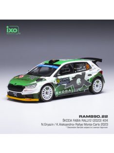   Ixo-Models - 1:43 Skoda Fabia Rally2 Rallye WM Team Toksport Movisport #24, N.Gryazin / K.AleksandrovRally Monte Carlo 2023 - IXO