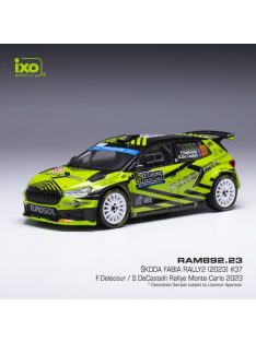   Ixo-Models - 1:43 Skoda Fabia RS Rally2, Team Toksport WRT2 #23 F.Delecour / S. De Castelli, Rallye WM, Rally Monte Carlo 2023 - IXO