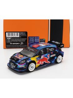   Ixo-Models - FORD ENGLAND PUMA RALLY1 RED BULL TEAM M-SPORT FORD WRT (night version) N 7 RALLY CENTRAL EUROPEAN 2023 PIERRE LOUIS LOUBET - BENJAMIN VEILLAS BLUE BLACK